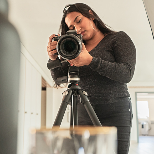 Fotoshooting aus Sicht des Objekts