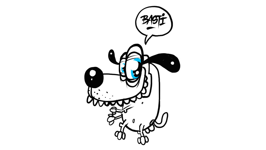 gezeichneter Hund DogBasti