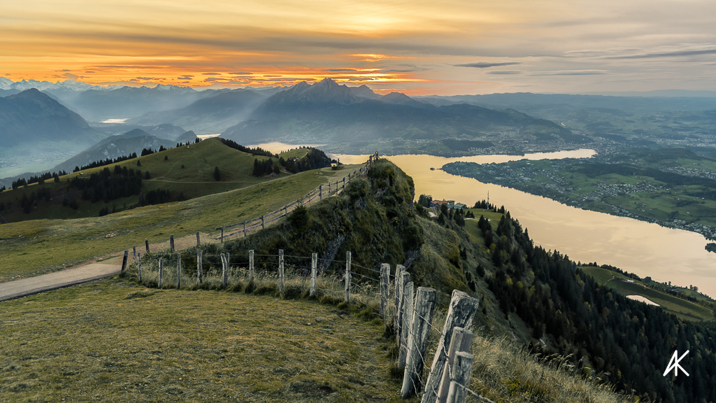 Die Aussicht auf den Pilatus.